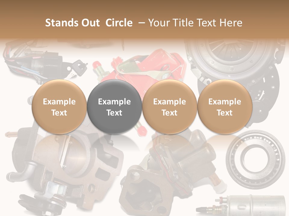 White Background Vehicle Car PowerPoint Template