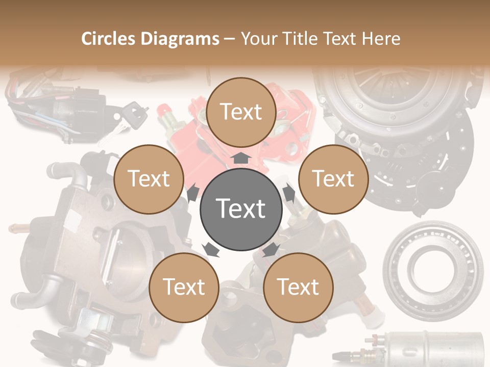 White Background Vehicle Car PowerPoint Template