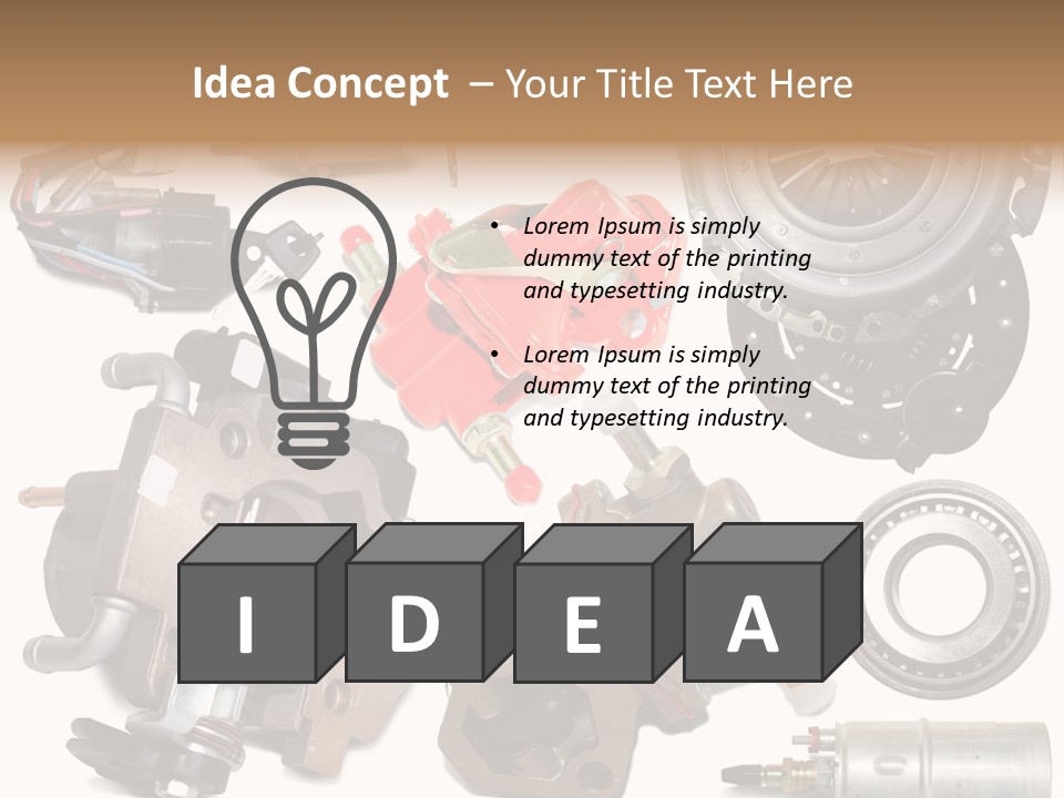 White Background Vehicle Car PowerPoint Template