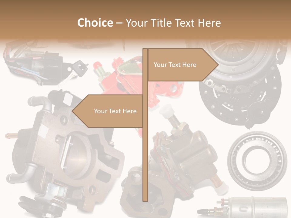 White Background Vehicle Car PowerPoint Template