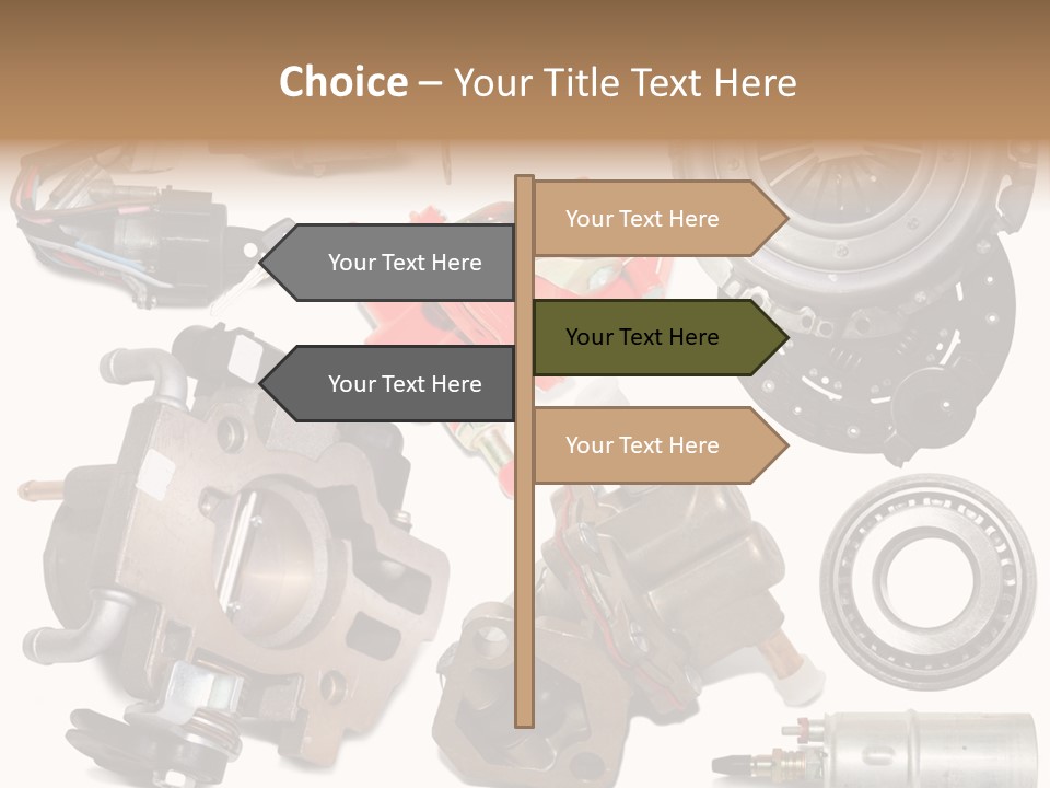 White Background Vehicle Car PowerPoint Template