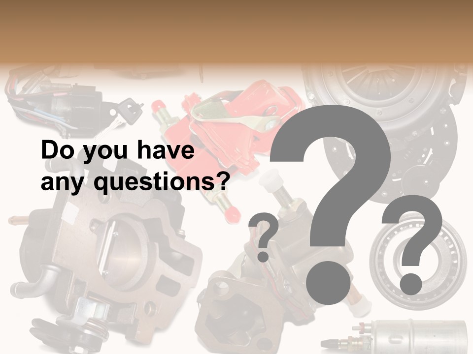 White Background Vehicle Car PowerPoint Template