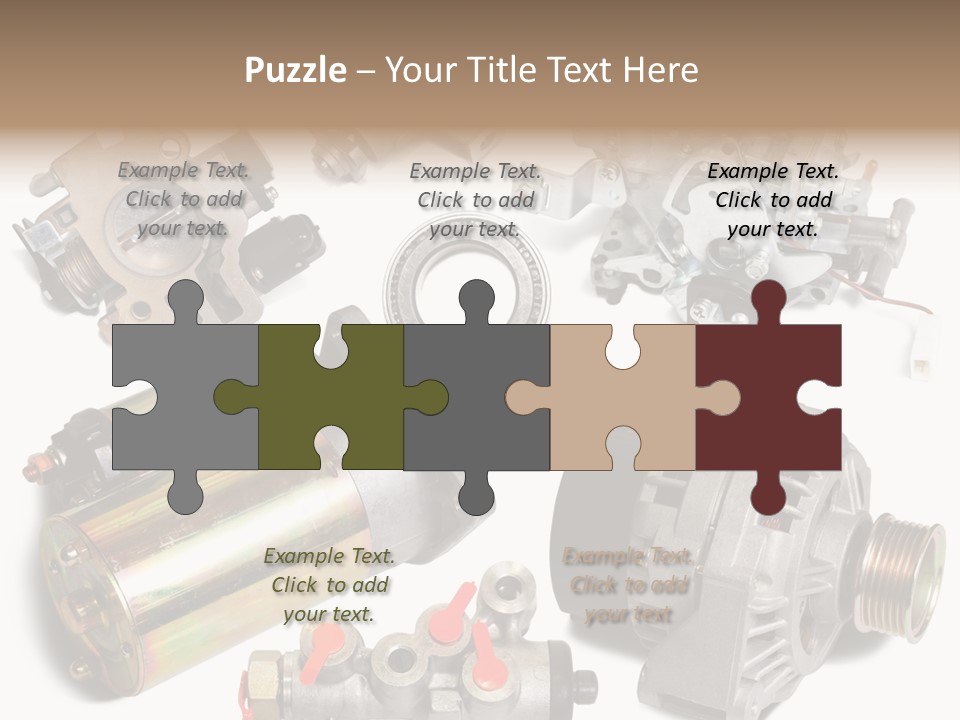 Polished Cutout Various PowerPoint Template