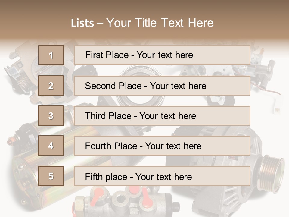 Polished Cutout Various PowerPoint Template