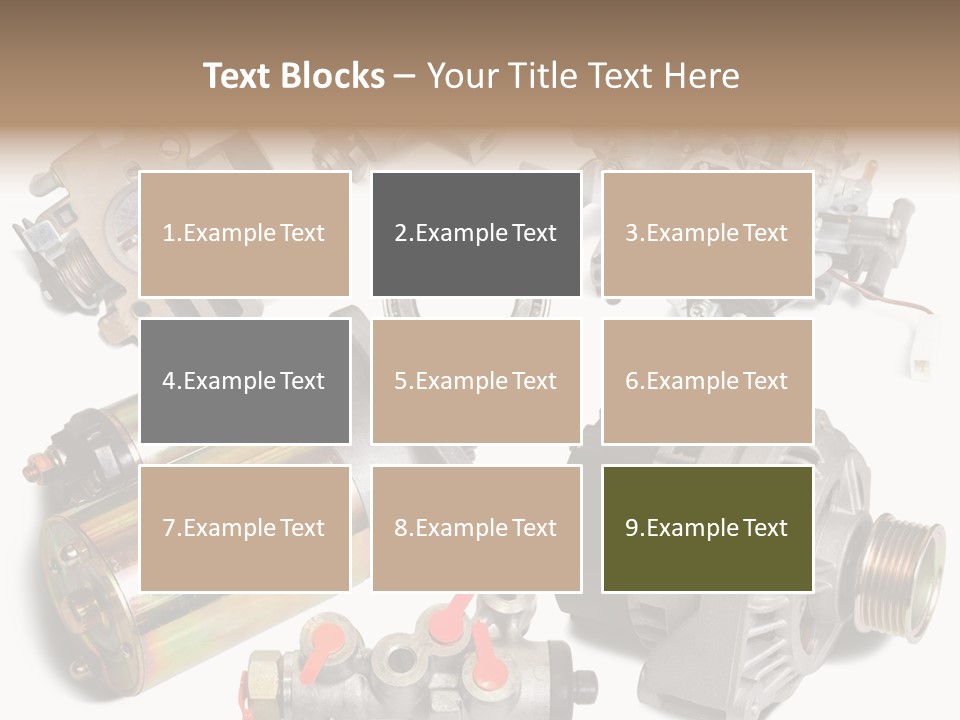 Polished Cutout Various PowerPoint Template