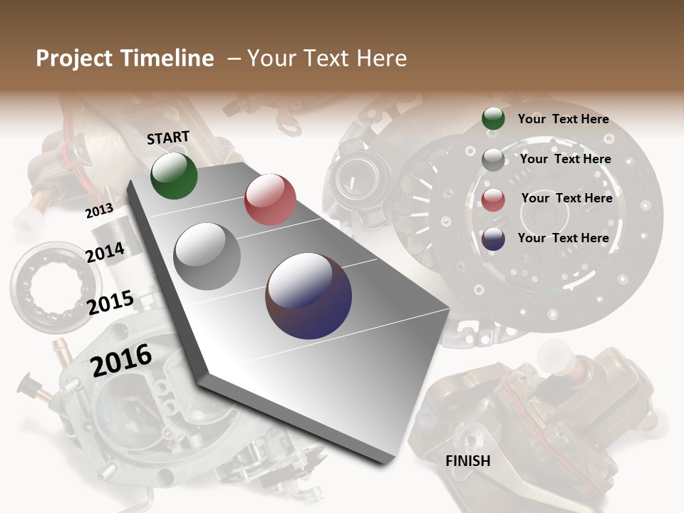 Varied Metallic Many PowerPoint Template