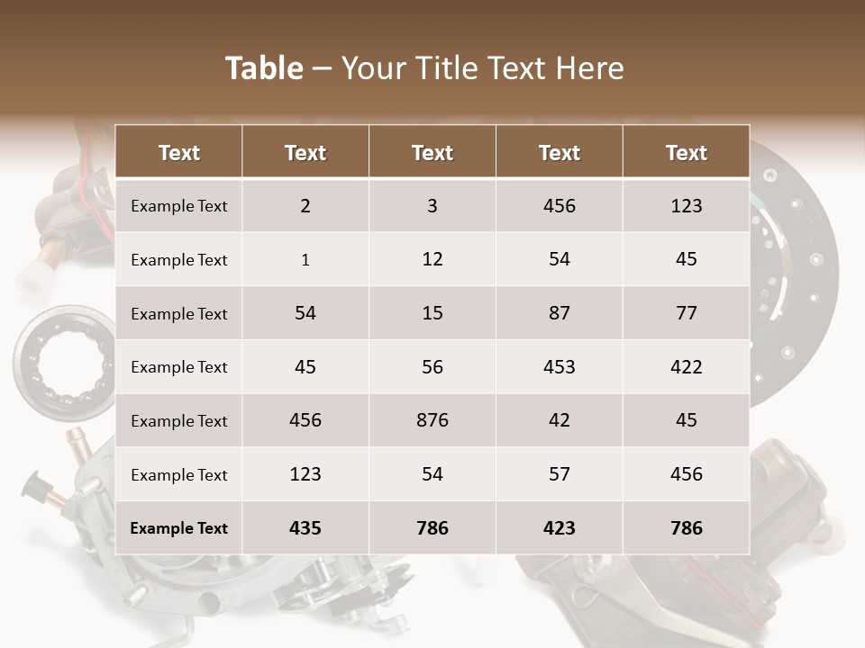 Varied Metallic Many PowerPoint Template