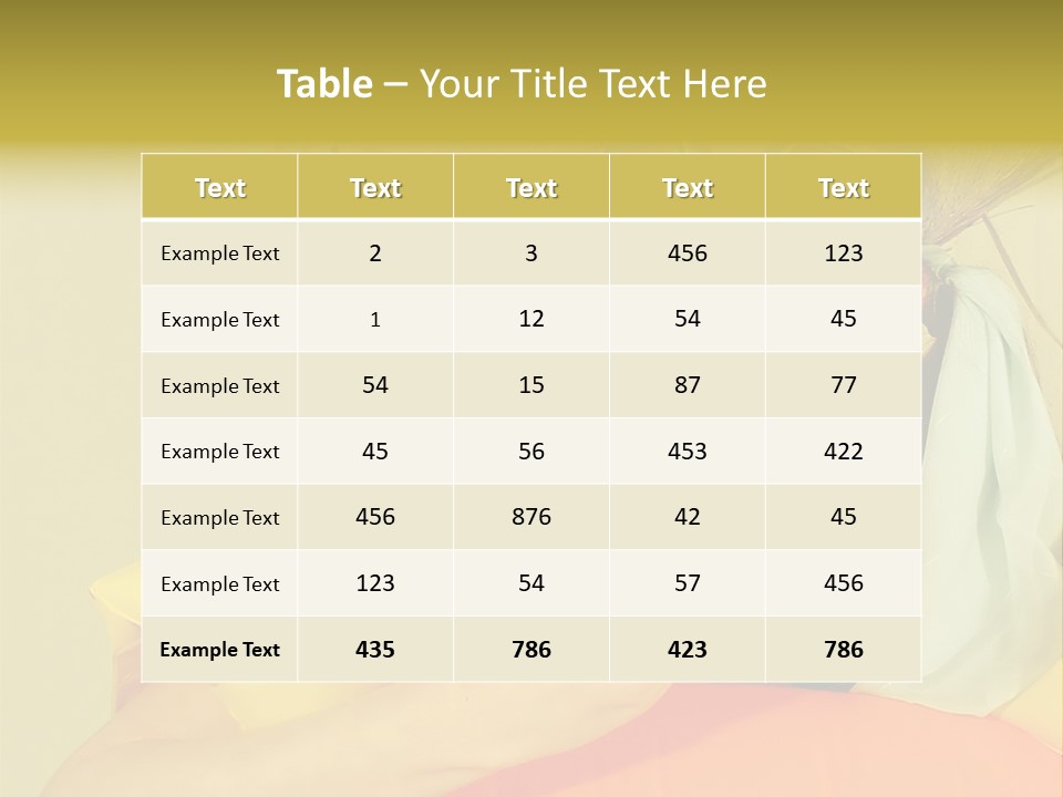 Genuss Erholung Lotti PowerPoint Template