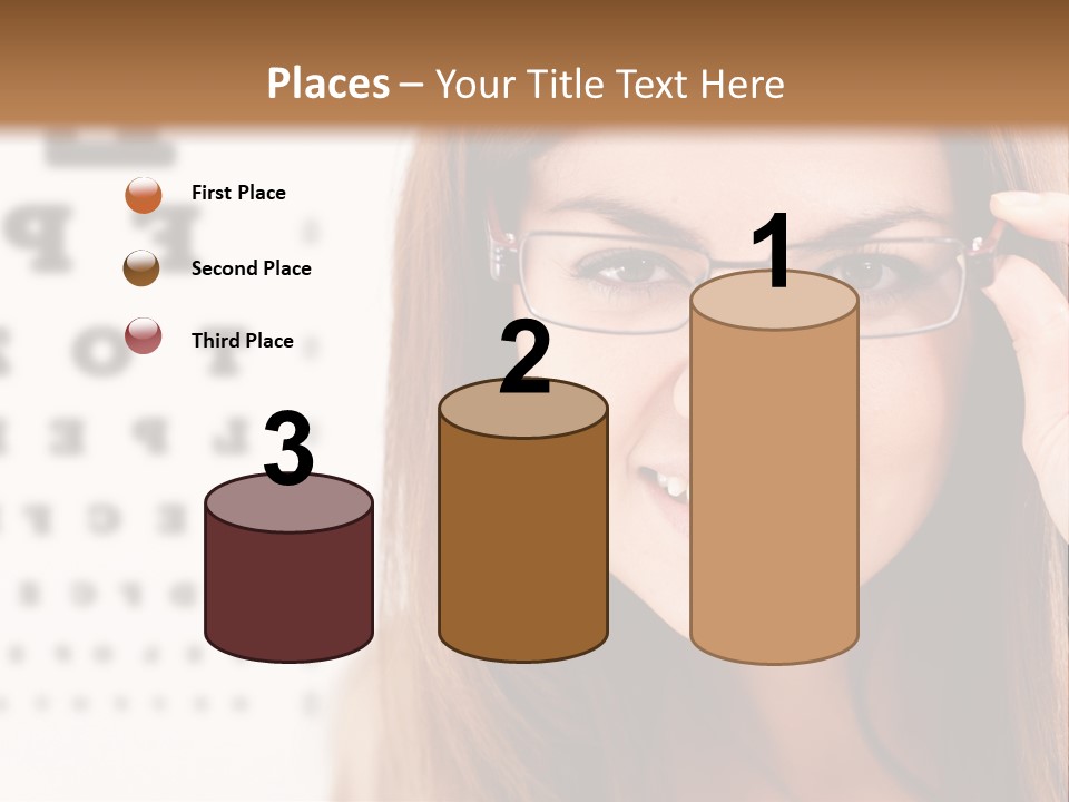 Specs Cheerful Female PowerPoint Template