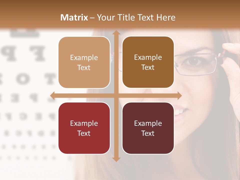 Specs Cheerful Female PowerPoint Template