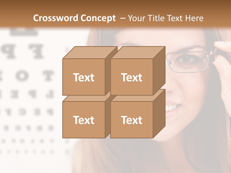 Specs Cheerful Female PowerPoint Template