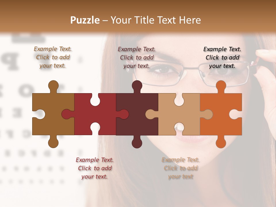 Specs Cheerful Female PowerPoint Template