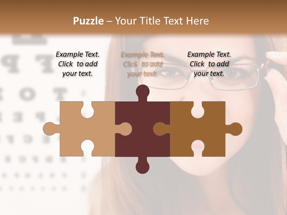 Specs Cheerful Female PowerPoint Template