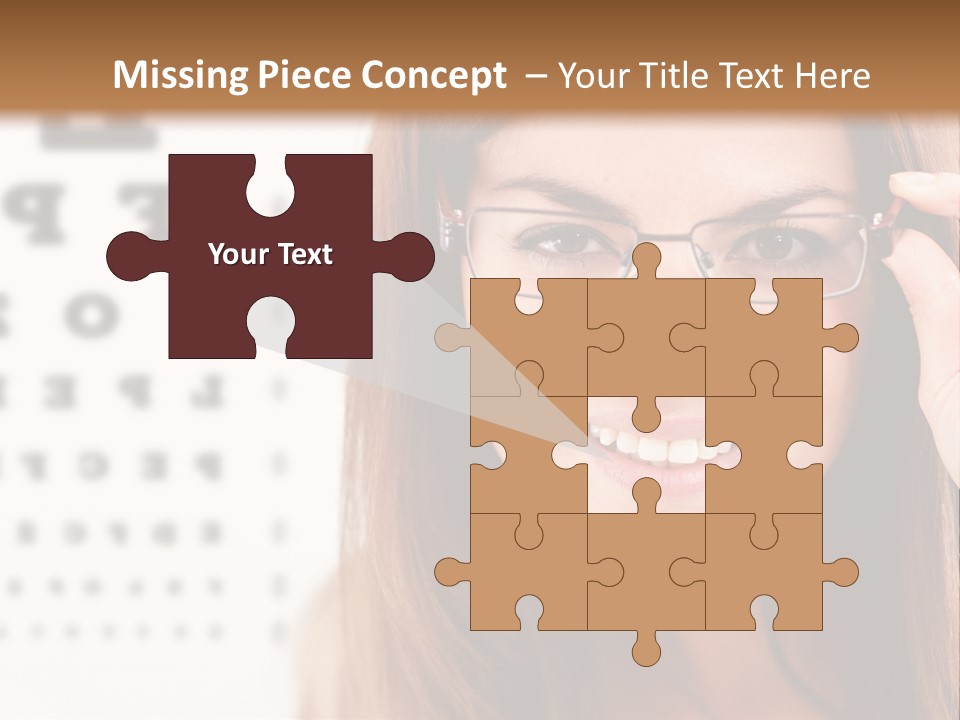 Specs Cheerful Female PowerPoint Template