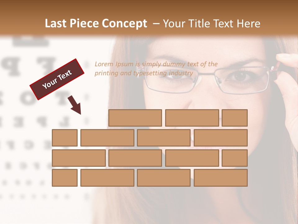 Specs Cheerful Female PowerPoint Template