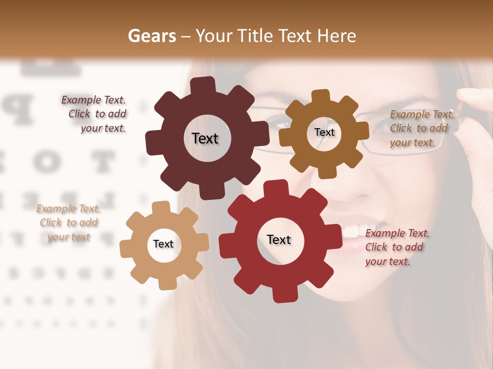 Specs Cheerful Female PowerPoint Template