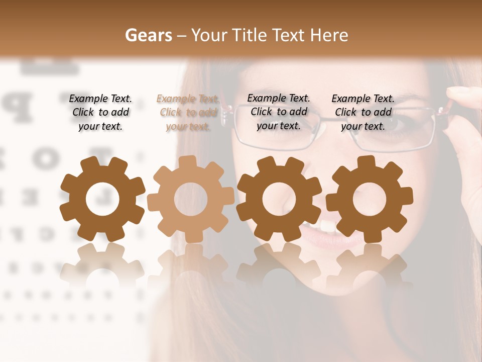 Specs Cheerful Female PowerPoint Template