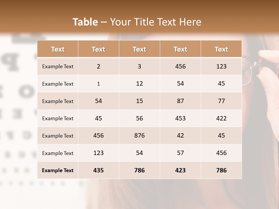 Specs Cheerful Female PowerPoint Template