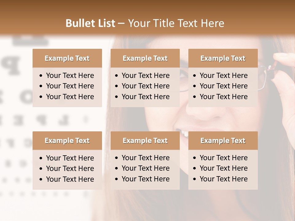 Specs Cheerful Female PowerPoint Template