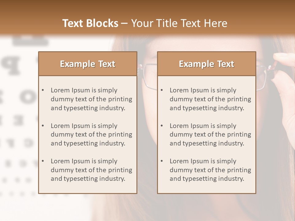 Specs Cheerful Female PowerPoint Template