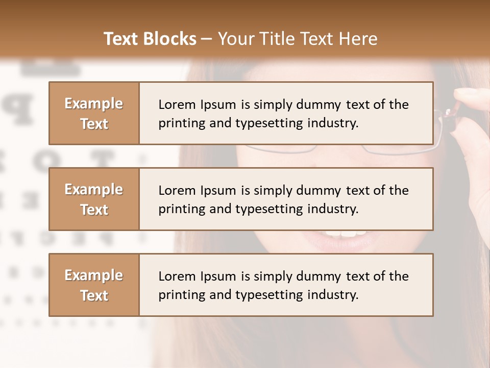 Specs Cheerful Female PowerPoint Template