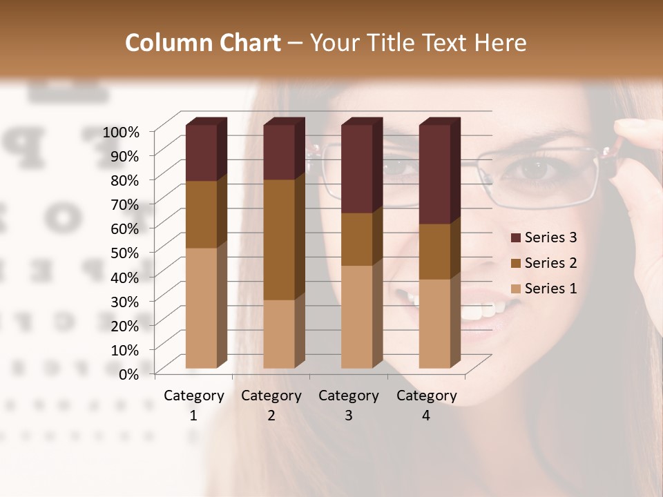 Specs Cheerful Female PowerPoint Template