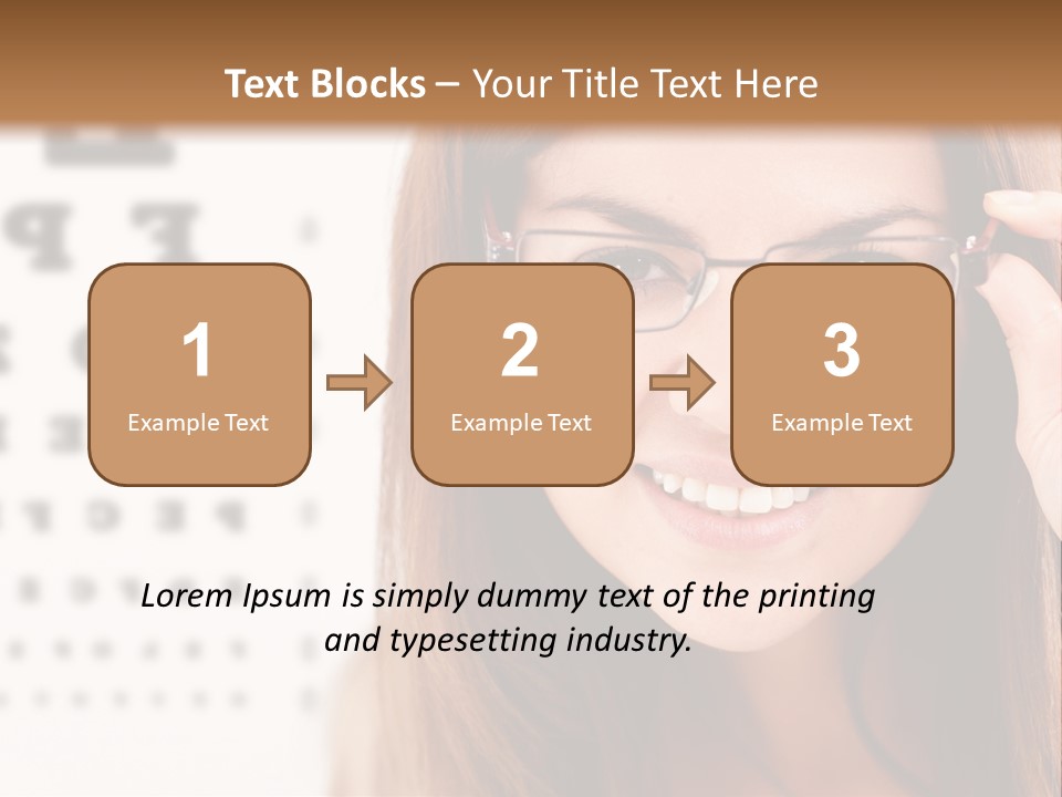 Specs Cheerful Female PowerPoint Template