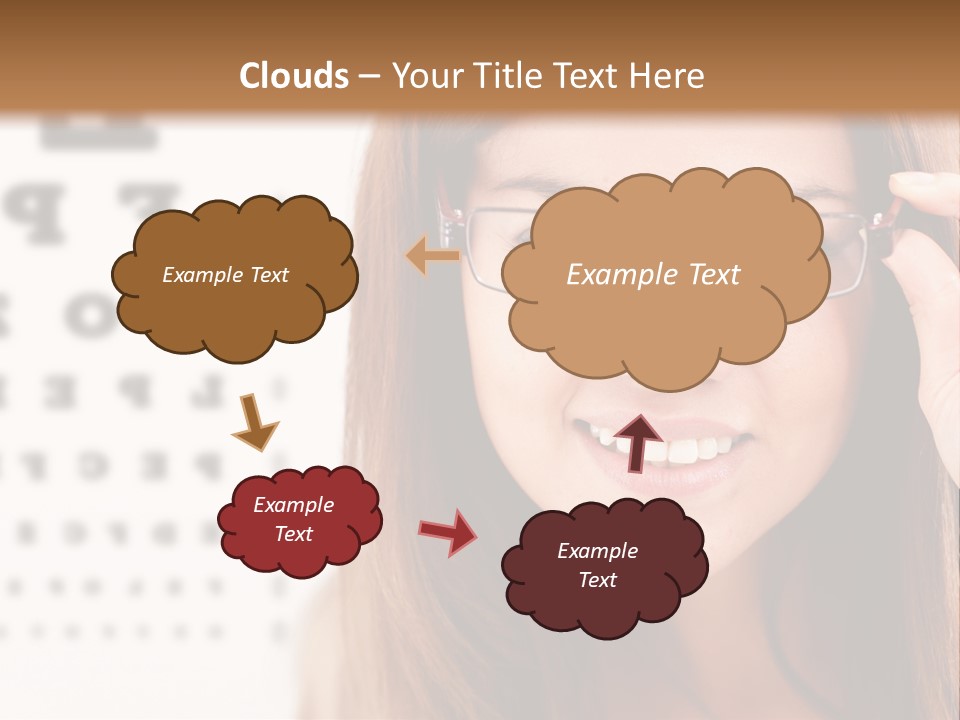 Specs Cheerful Female PowerPoint Template