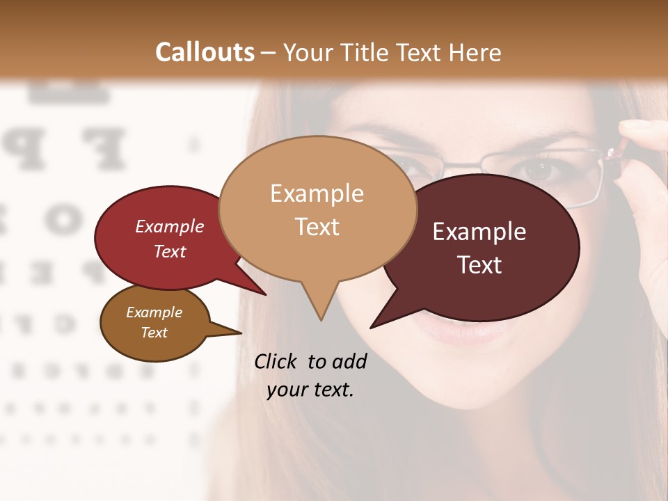 Specs Cheerful Female PowerPoint Template