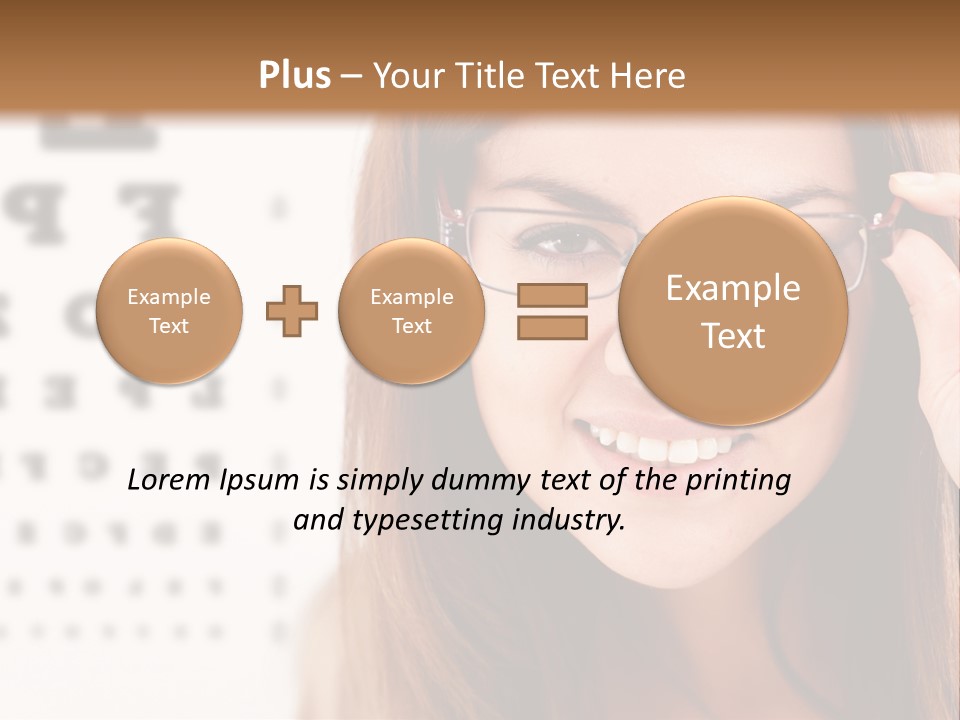Specs Cheerful Female PowerPoint Template