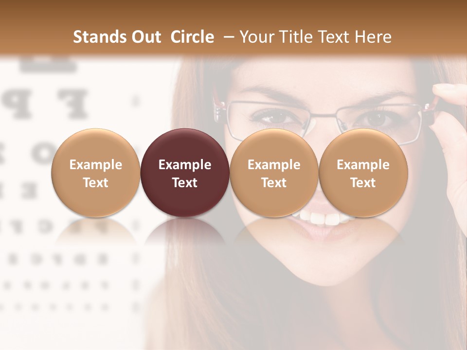 Specs Cheerful Female PowerPoint Template