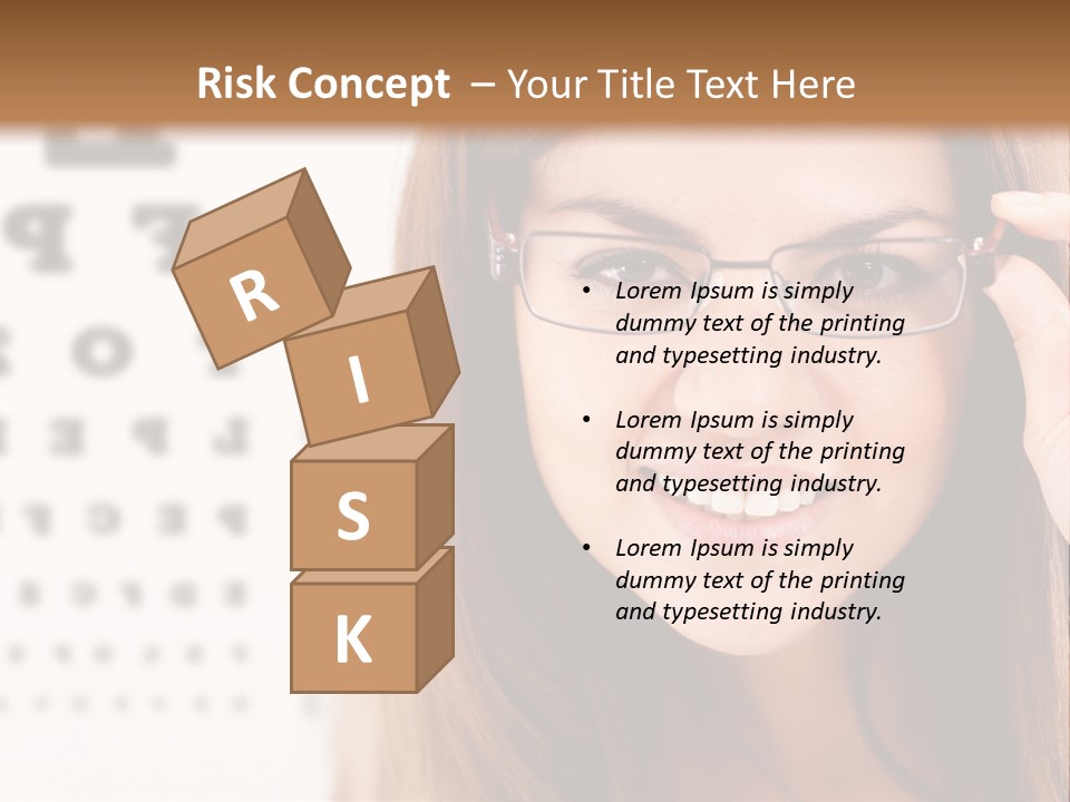 Specs Cheerful Female PowerPoint Template