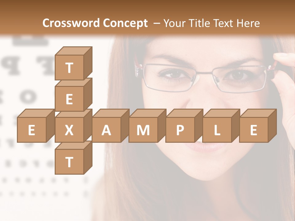 Specs Cheerful Female PowerPoint Template