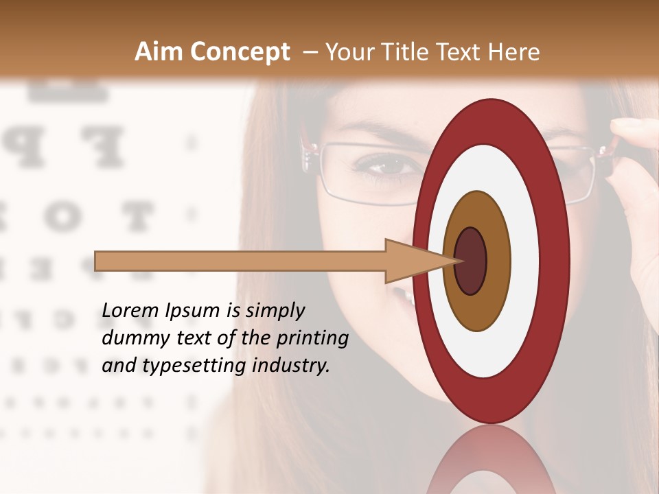 Specs Cheerful Female PowerPoint Template