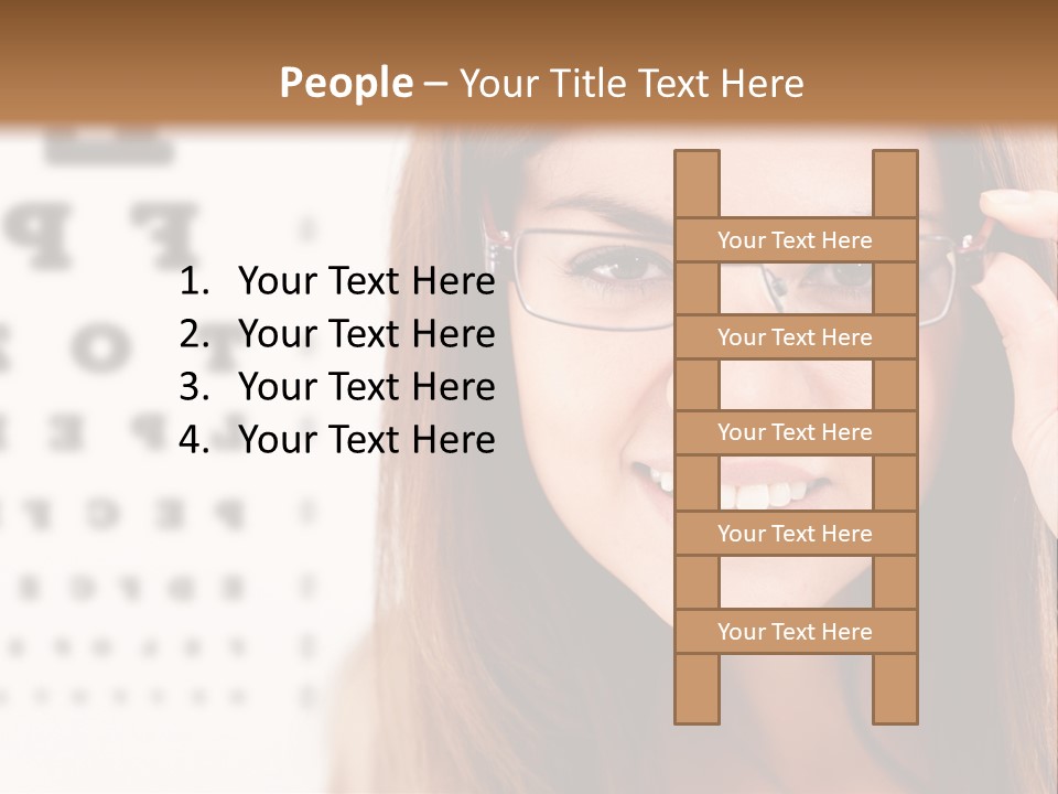 Specs Cheerful Female PowerPoint Template