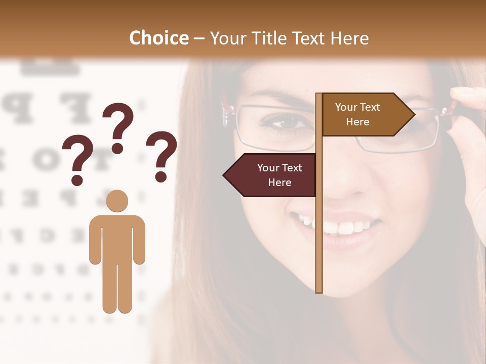 Specs Cheerful Female PowerPoint Template