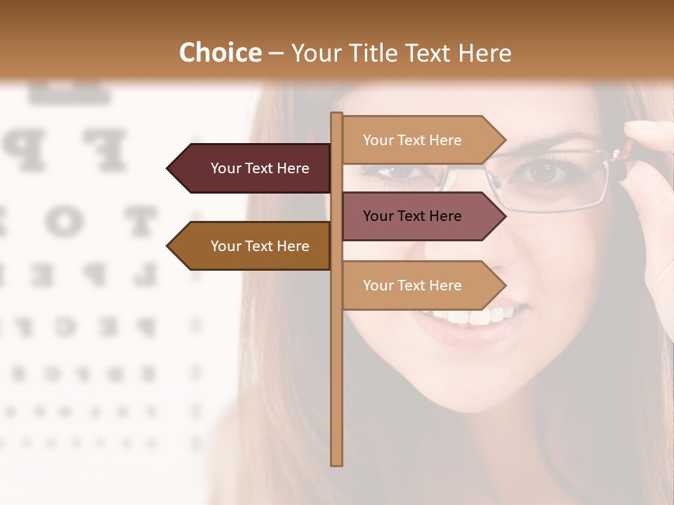 Specs Cheerful Female PowerPoint Template