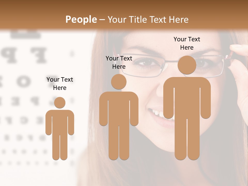 Specs Cheerful Female PowerPoint Template