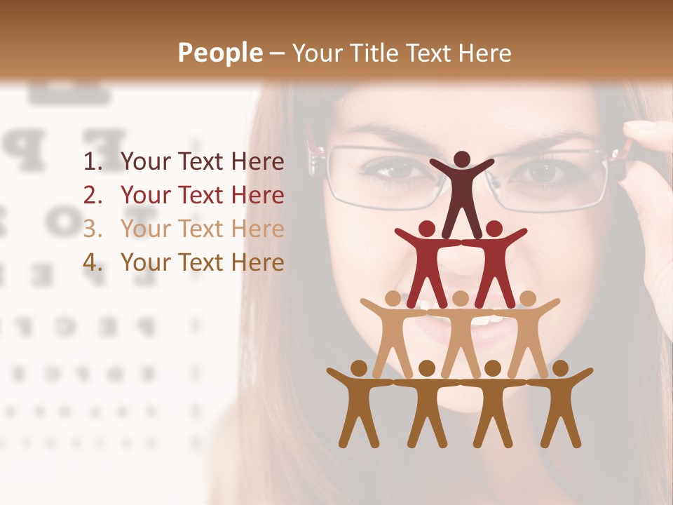 Specs Cheerful Female PowerPoint Template