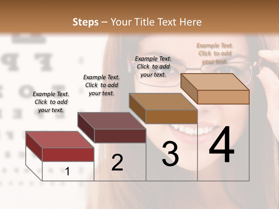 Specs Cheerful Female PowerPoint Template