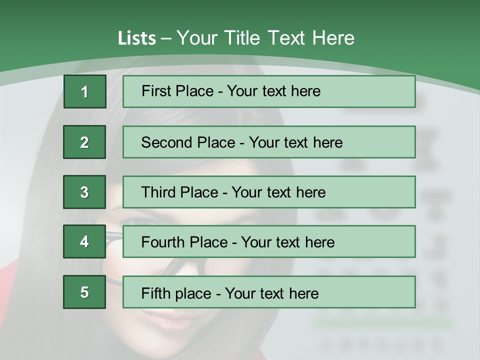 Lifestyle Looking At Camera Visual PowerPoint Template