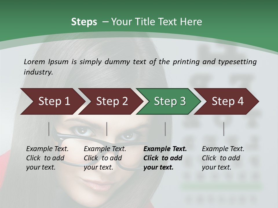Lifestyle Looking At Camera Visual PowerPoint Template
