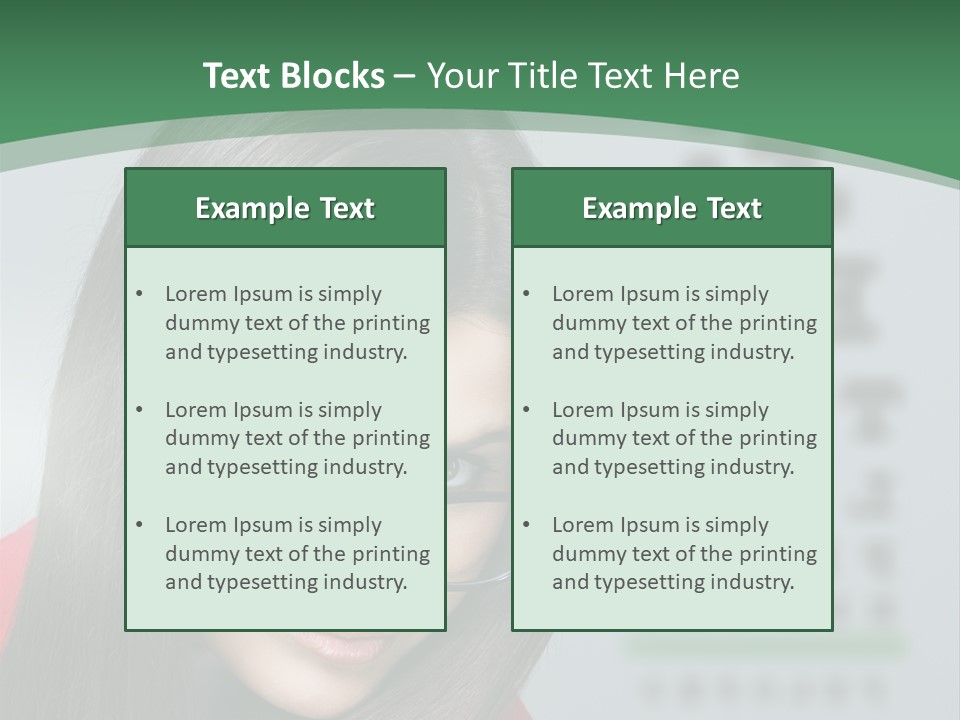 Lifestyle Looking At Camera Visual PowerPoint Template