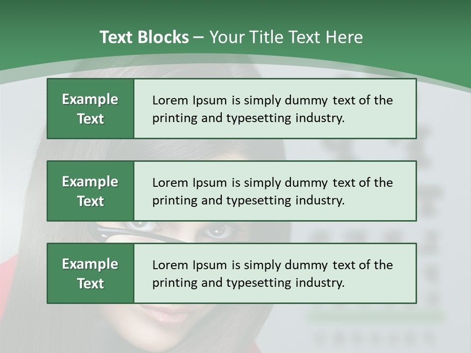 Lifestyle Looking At Camera Visual PowerPoint Template