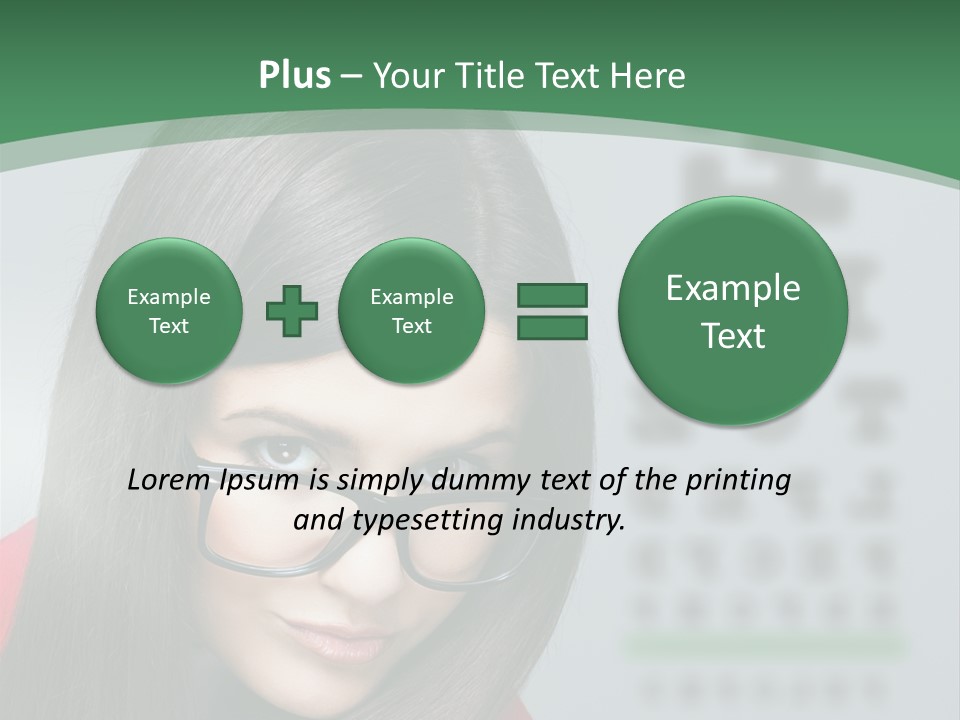 Lifestyle Looking At Camera Visual PowerPoint Template