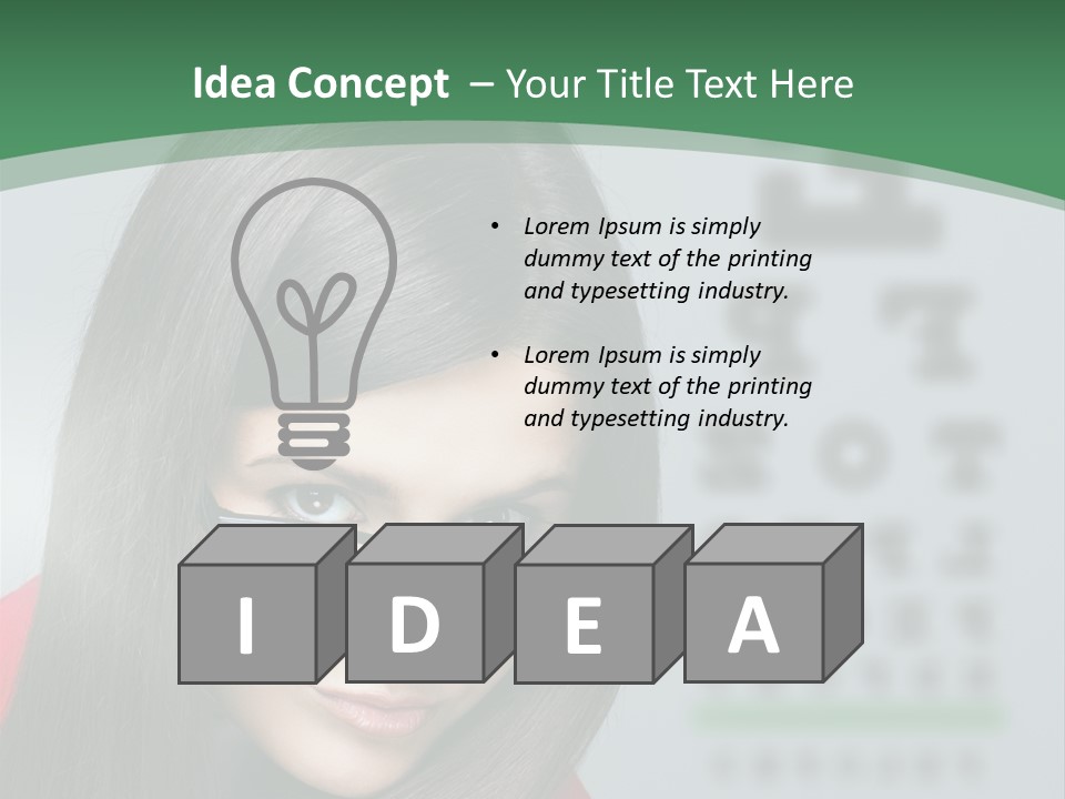 Lifestyle Looking At Camera Visual PowerPoint Template
