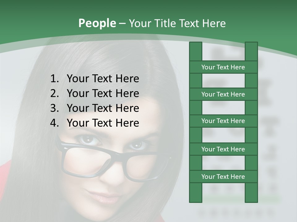 Lifestyle Looking At Camera Visual PowerPoint Template