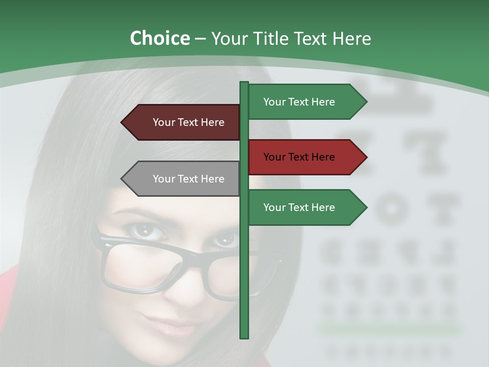 Lifestyle Looking At Camera Visual PowerPoint Template