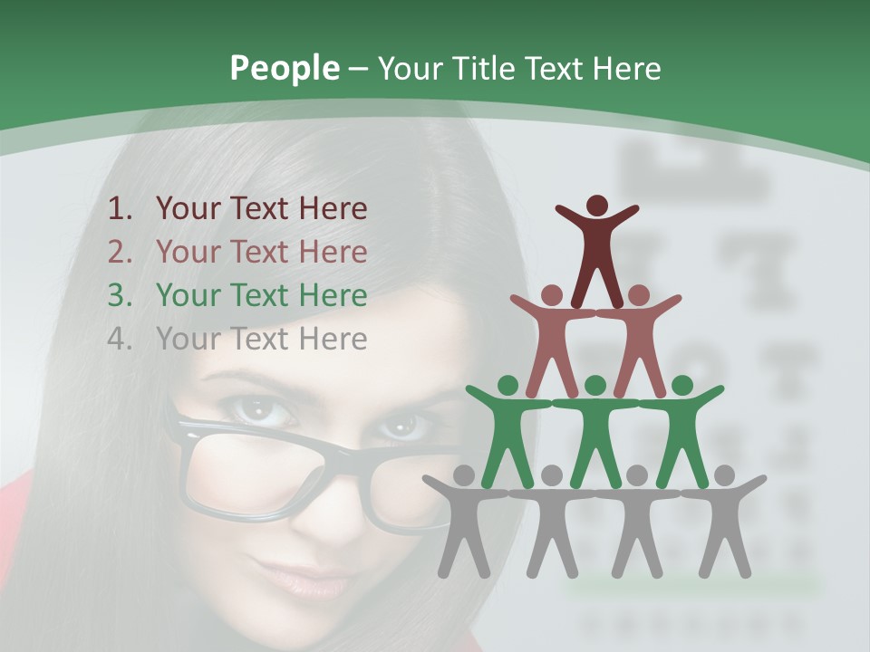 Lifestyle Looking At Camera Visual PowerPoint Template