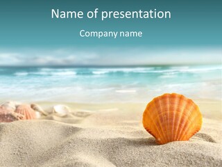 Blue Relaxation Ocean PowerPoint Template